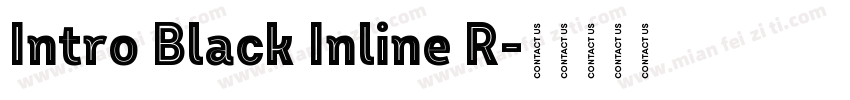 Intro Black Inline R字体转换